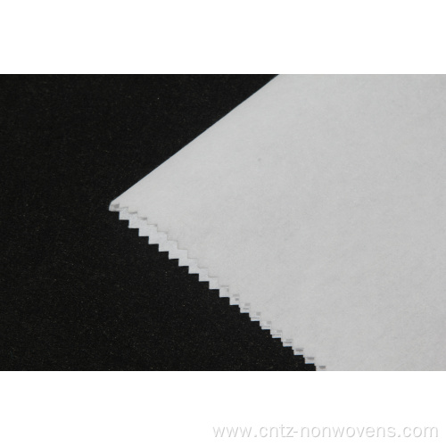 adhesive fusible non woven interlining With double dot